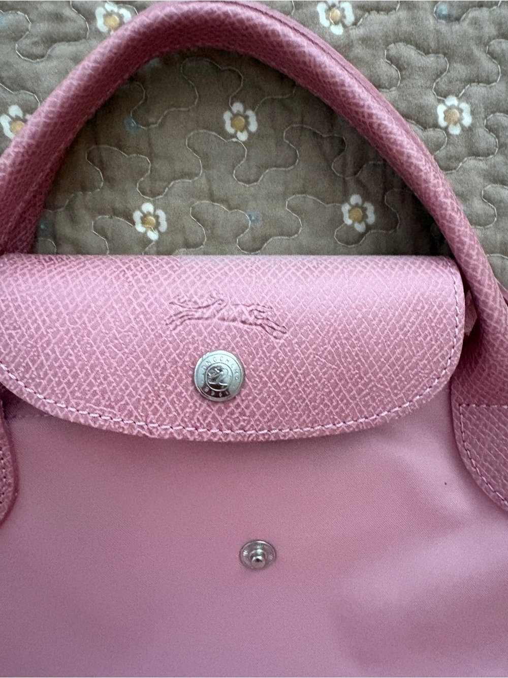 Longchamp Le Pliage Recycled Large Tote - Petal Pink - Picture 3 of 14
